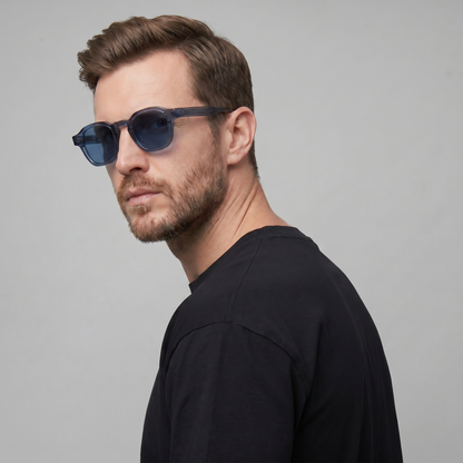 Men's Retro Square Sunglasses Full-Rim Dark Tinted Lens Fashion Casual Beach Holiday Everyday Driving