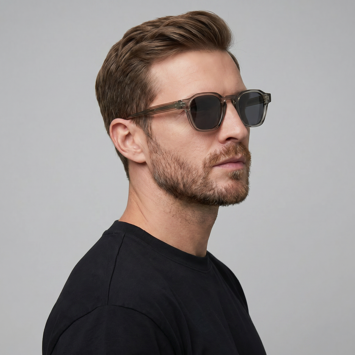 Men's Retro Square Sunglasses Full-Rim Dark Tinted Lens Fashion Casual Beach Holiday Everyday Driving