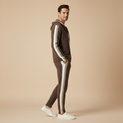 Men's Casual Tracksuit Relaxed Fit Long Sleeve Zip-Up Sporty Everyday