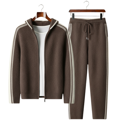 Men's Casual Tracksuit Relaxed Fit Long Sleeve Zip-Up Sporty Everyday