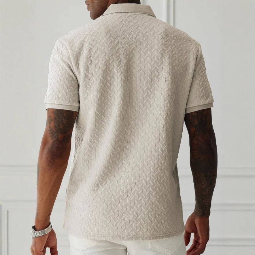 Men's Polo Shirt Tailored Fit Short-Sleeve Open Collar Casual Smart-Casual Everyday Golf Sport Camden