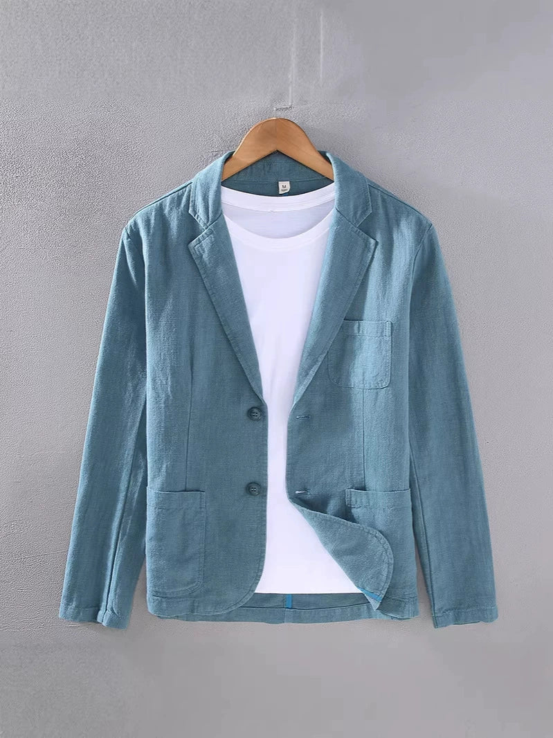 Men's Casual Blazer Single-Breasted Slim Fit Tailored Smart-Casual Office Business Formal Everyday Modern Grantham