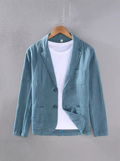 Men's Casual Blazer Single-Breasted Slim Fit Tailored Smart-Casual Office Business Formal Everyday Modern Grantham