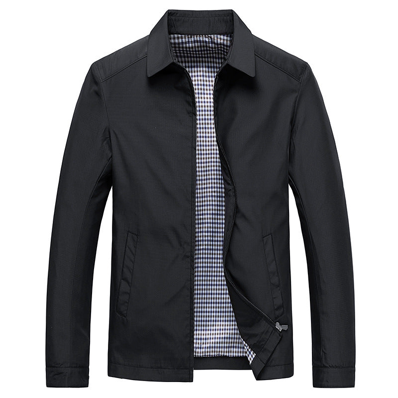 Men's Windbreaker Jacket Windproof Full-Zip Hooded Checked Lining Casual Layering Everyday Outdoor Lightweight Winton
