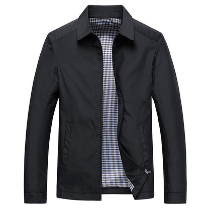 Men's Windbreaker Jacket Windproof Full-Zip Hooded Checked Lining Casual Layering Everyday Outdoor Lightweight Winton