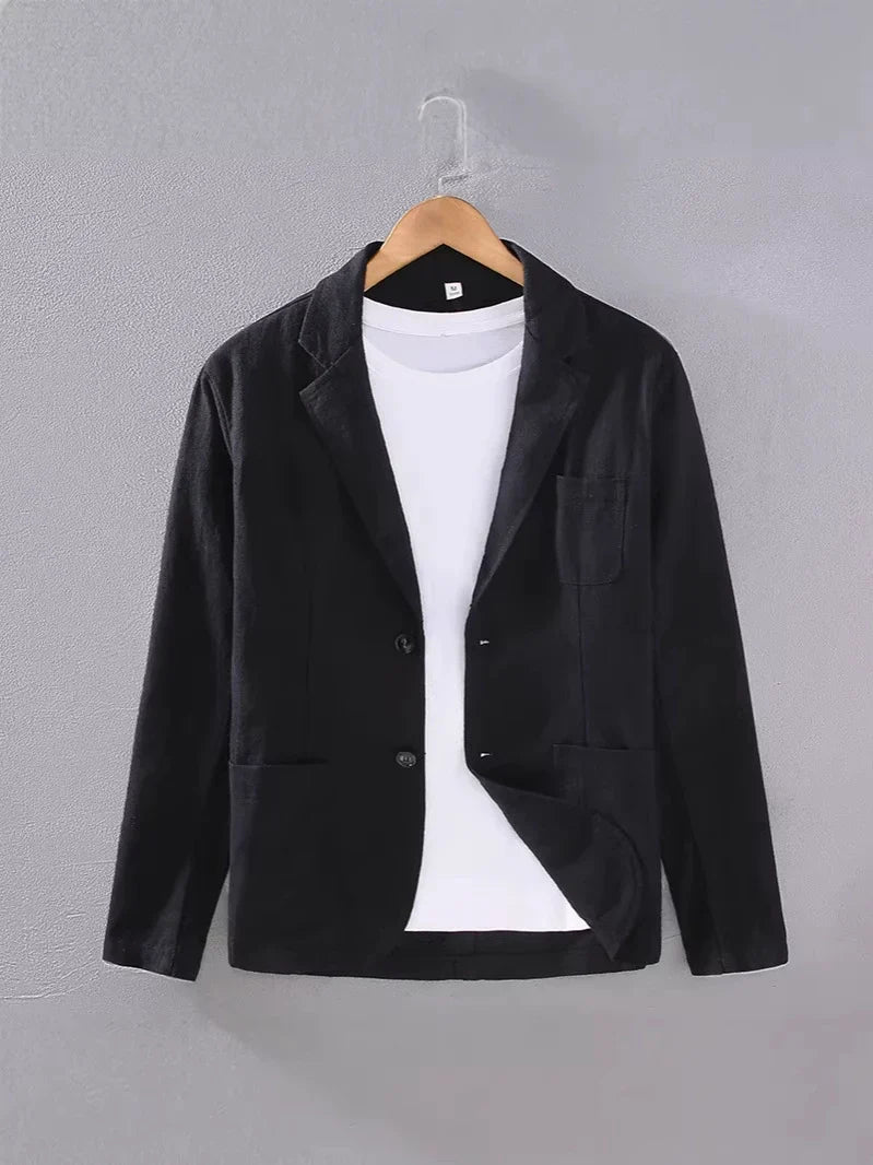 Men's Casual Blazer Single-Breasted Slim Fit Tailored Smart-Casual Office Business Formal Everyday Modern Grantham