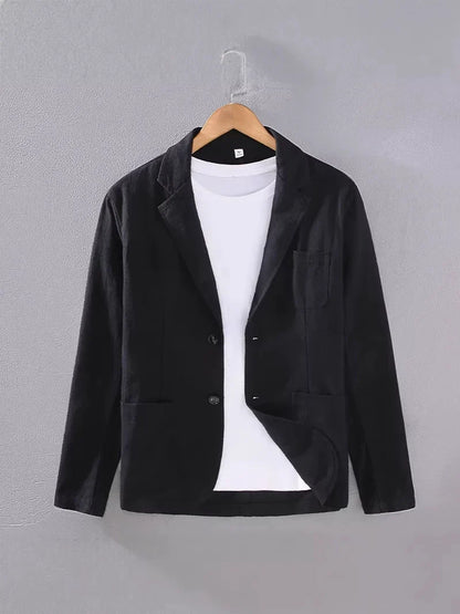 Men's Casual Blazer Single-Breasted Slim Fit Tailored Smart-Casual Office Business Formal Everyday Modern Grantham