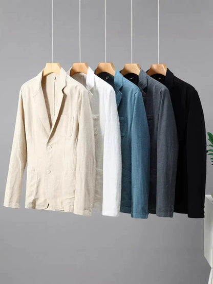 Men's Casual Blazer Single-Breasted Slim Fit Tailored Smart-Casual Office Business Formal Everyday Modern Grantham