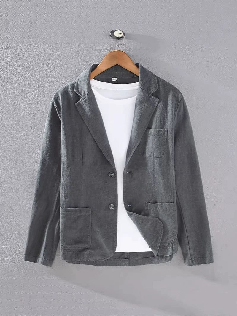 Men's Casual Blazer Single-Breasted Slim Fit Tailored Smart-Casual Office Business Formal Everyday Modern Grantham