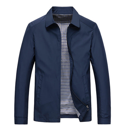 Men's Windbreaker Jacket Windproof Full-Zip Hooded Checked Lining Casual Layering Everyday Outdoor Lightweight Winton