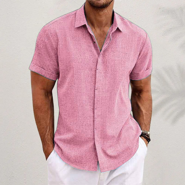 Men's Collared Shirt Classic Long-Sleeve Button-Up Timeless Smart-Casual Office Casual Everyday Relaxed Fit Thurston