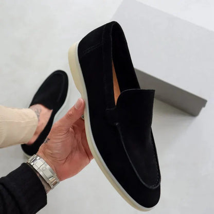 Men's Suede Loafers Slip-On Casual Versatile Everyday Footwear