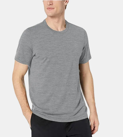 Men's Base Layer T-Shirt Quick-Dry Knit Slim Fit Crew Neck Casual Gym Sport Training Everyday Zander