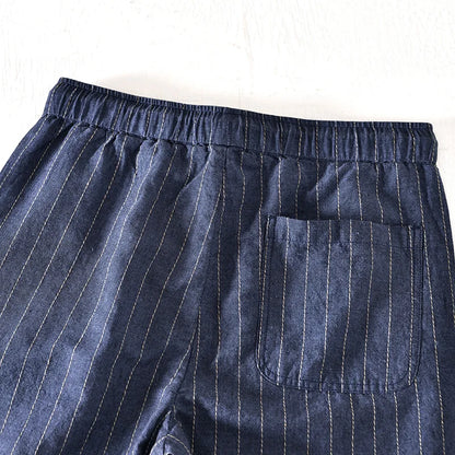 Men's Linen Shorts Drawstring Elastic Waist Relaxed Fit Breathable Casual Beach Holiday Everyday Loungewear Reed