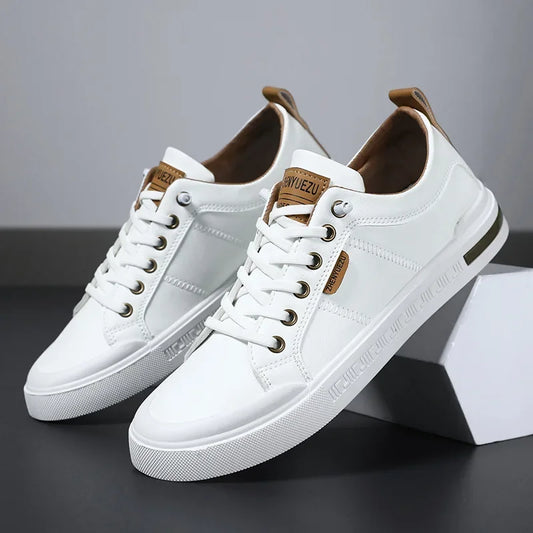 Men's Two-Tone Sneakers Low-Top Lace-Up Trainers Casual Everyday Walking Comfort Streetwear Versatile Ronin