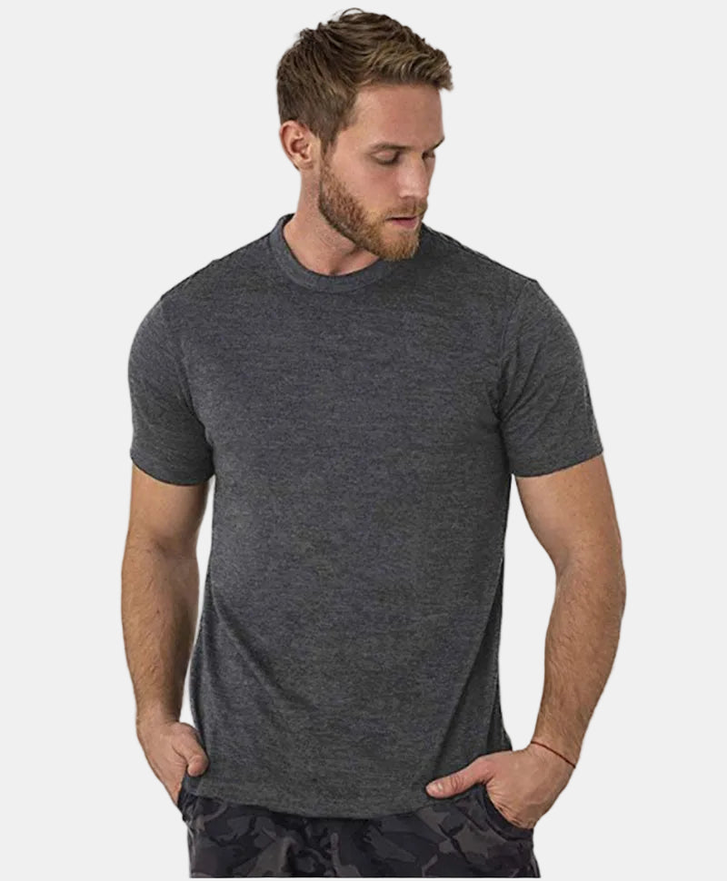 Men's Base Layer T-Shirt Quick-Dry Knit Slim Fit Crew Neck Casual Gym Sport Training Everyday Zander