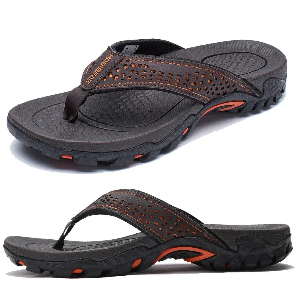 Men's Flip Flops Thong Sandals Slip-On Casual Beach Pool Everyday Holiday Outdoor Comfort Lightweight Finn