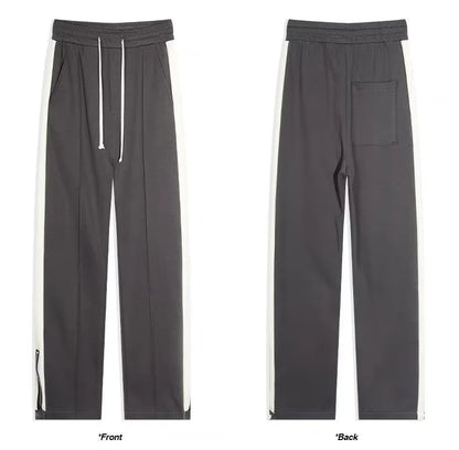 Men's Joggers Side-Stripe Drawstring Elastic Cuff Tapered Casual Sport Streetwear Loungewear Ezra