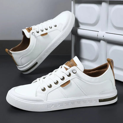 Men's Two-Tone Sneakers Low-Top Lace-Up Trainers Casual Everyday Walking Comfort Streetwear Versatile Ronin