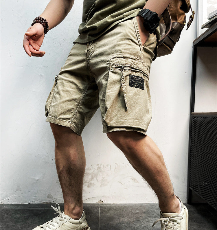 Men's Casual Cargo Shorts Drawstring Lightweight Versatile Outdoor Adventure