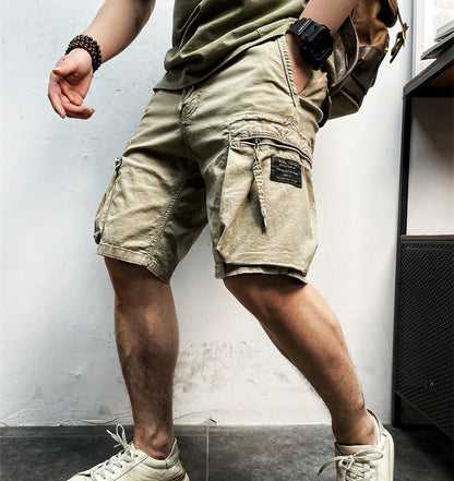 Men's Casual Cargo Shorts Drawstring Lightweight Versatile Outdoor Adventure