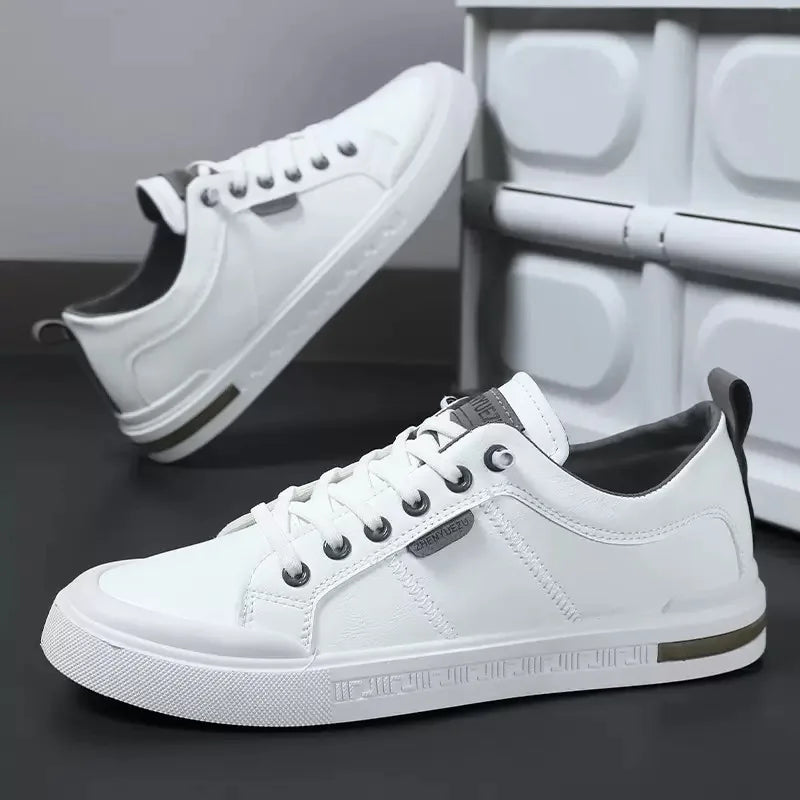 Men's Two-Tone Sneakers Low-Top Lace-Up Trainers Casual Everyday Walking Comfort Streetwear Versatile Ronin