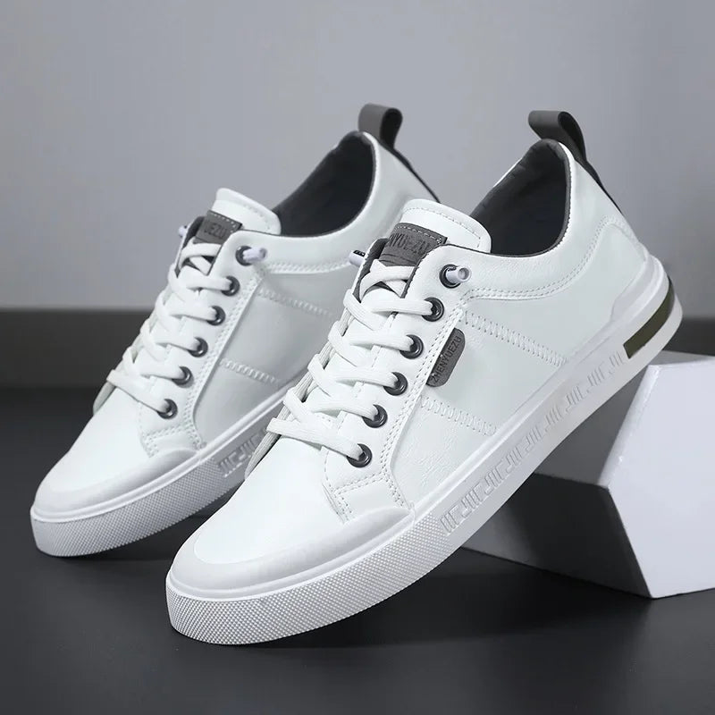 Men's Two-Tone Sneakers Low-Top Lace-Up Trainers Casual Everyday Walking Comfort Streetwear Versatile Ronin