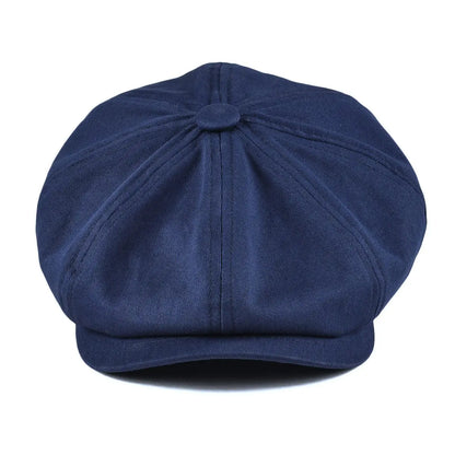 Men's Newsboy Cap Twill 8-Panel Flat Cap Baker Boy Classic Casual Everyday Vintage Outdoor Versatile Alfie