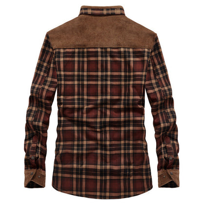 Men's Casual Button-Up Shirt Long Sleeve Collared Relaxed Fit Everyday Wear