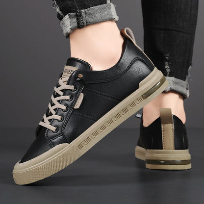 Men's Two-Tone Sneakers Low-Top Lace-Up Trainers Casual Everyday Walking Comfort Streetwear Versatile Ronin