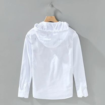 Men's Long-Sleeve Shirt Button-Up Collared Casual Smart-Casual Office Everyday Relaxed Fit Versatile Roland