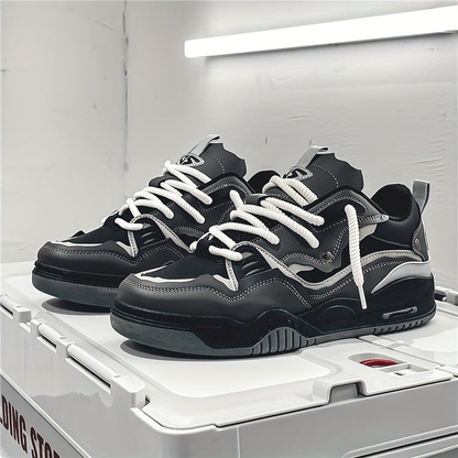 Men's Casual Shoes Sporty Sneakers Low-Top Lace-Up Trainers Everyday Walking Comfort Versatile Streetwear Redman