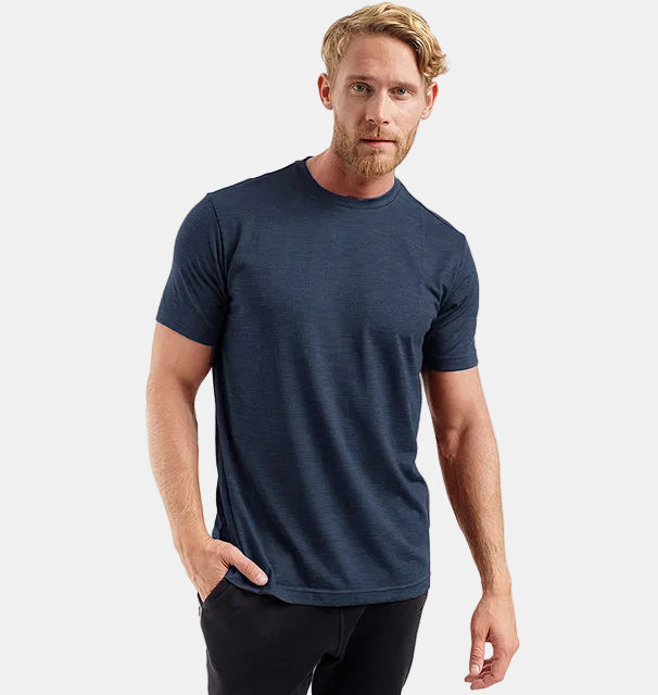 Men's Base Layer T-Shirt Quick-Dry Knit Slim Fit Crew Neck Casual Gym Sport Training Everyday Zander