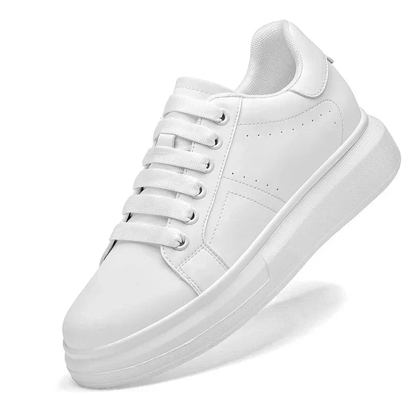 Men's Platform Sneakers Low-Top Lace-Up Trainers Chunky Sole Casual Everyday Walking Streetwear Versatile Rex