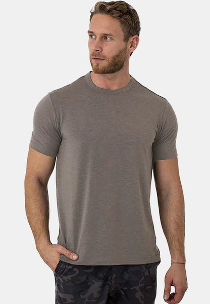 Men's Base Layer T-Shirt Quick-Dry Knit Slim Fit Crew Neck Casual Gym Sport Training Everyday Zander