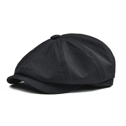 Men's Newsboy Cap Twill 8-Panel Flat Cap Baker Boy Classic Casual Everyday Vintage Outdoor Versatile Alfie