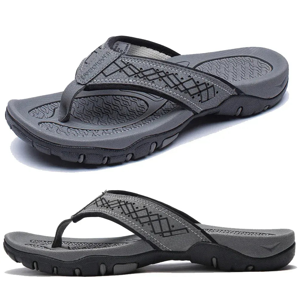 Men's Flip Flops Thong Sandals Slip-On Casual Beach Pool Everyday Holiday Outdoor Comfort Lightweight Finn
