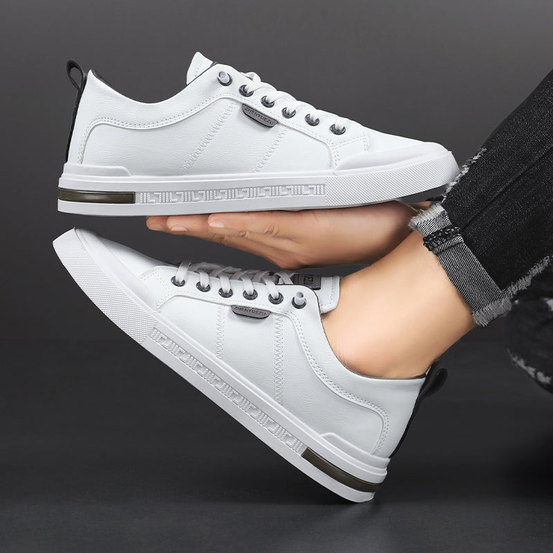 Men's Two-Tone Sneakers Low-Top Lace-Up Trainers Casual Everyday Walking Comfort Streetwear Versatile Ronin