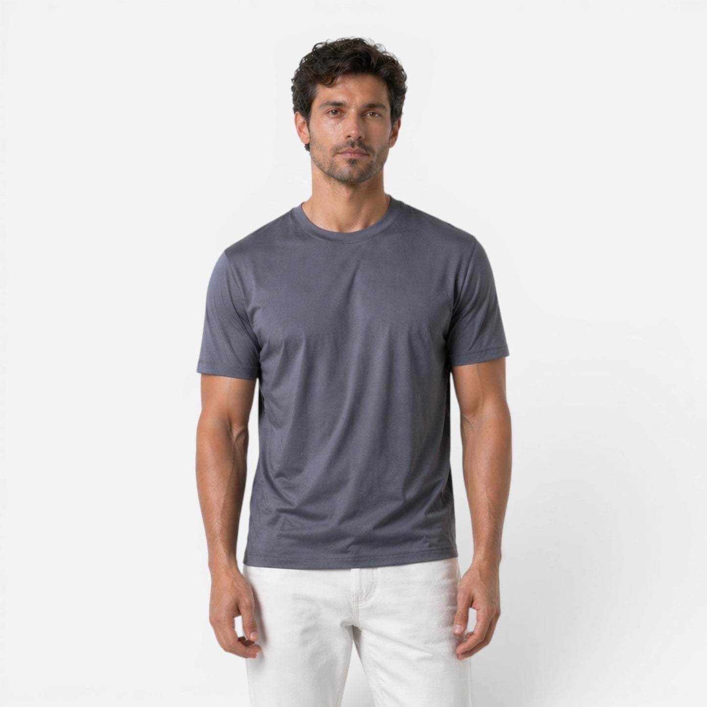 Men's Cool Touch T-Shirt Short-Sleeve Crew Neck Lightweight Breathable Casual Everyday Layering Sport Versatile Kai
