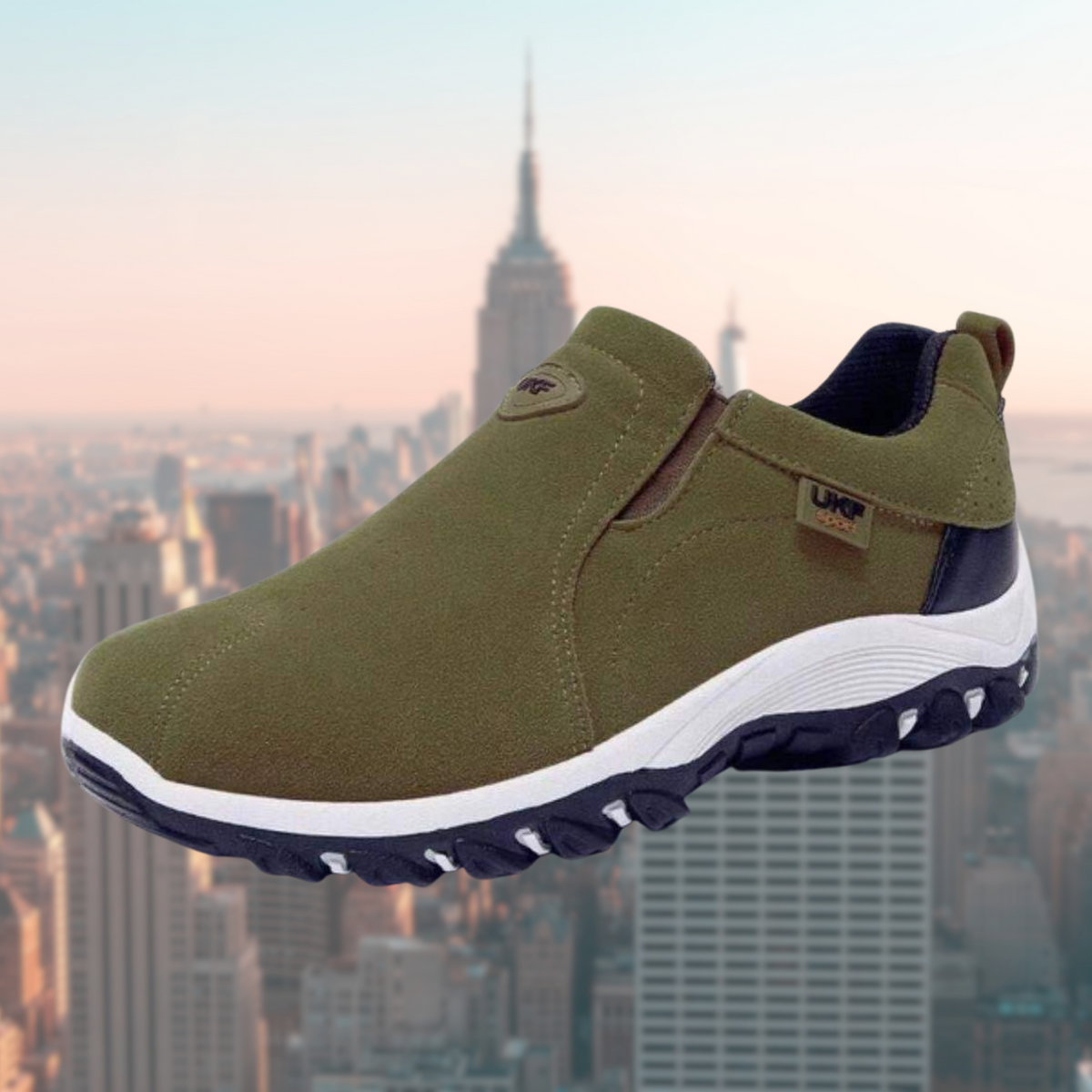 Men's Slip-On Shoes Cushioned Shock-Absorbing Sole Round Toe Casual Everyday Walking Comfort Versatile Thorpe
