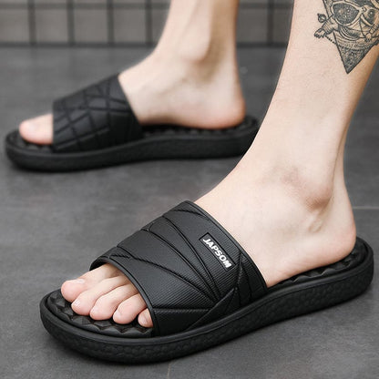 Men's Slippers Slip-On Cushioned Supportive Sole Indoor Outdoor Home Casual Everyday Comfort Soft Halstead