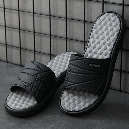Men's Slippers Slip-On Cushioned Supportive Sole Indoor Outdoor Home Casual Everyday Comfort Soft Halstead