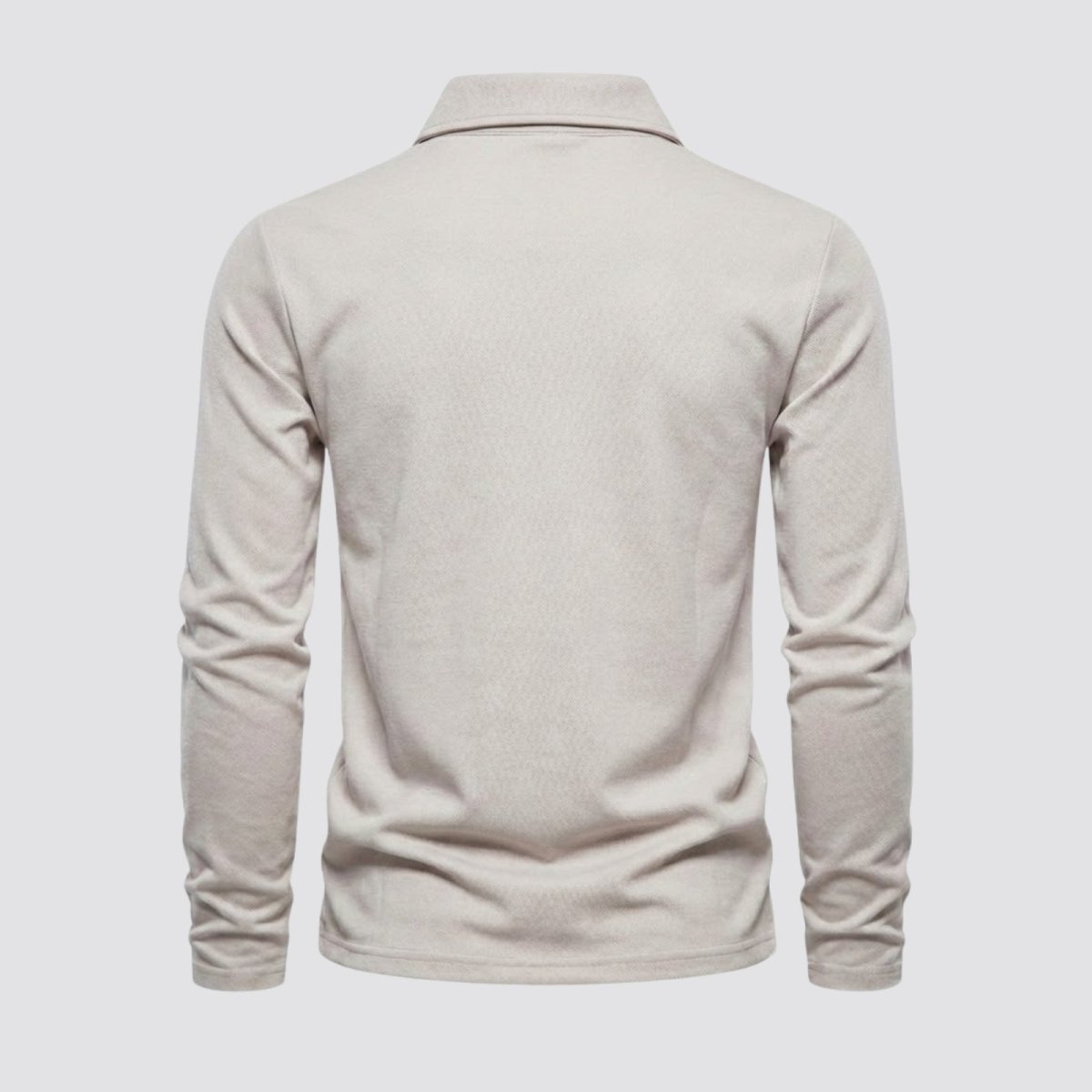 Men's Long Sleeve Polo Shirt Classic Fit Collared Casual Everyday Wear