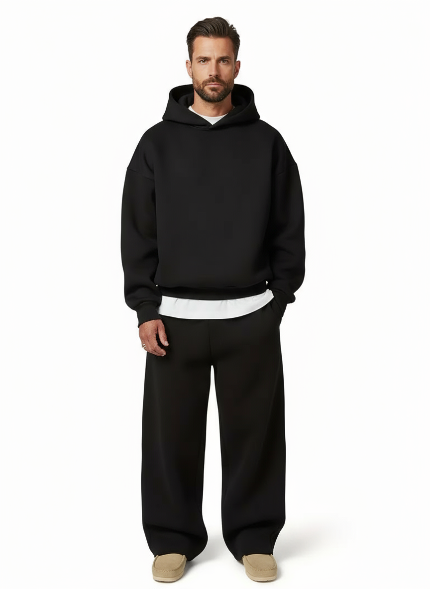 Men's Sports Suit Set Two-Piece Hoodie & Trousers Tracksuit Straight Fit Casual Sport Loungewear Everyday Slade