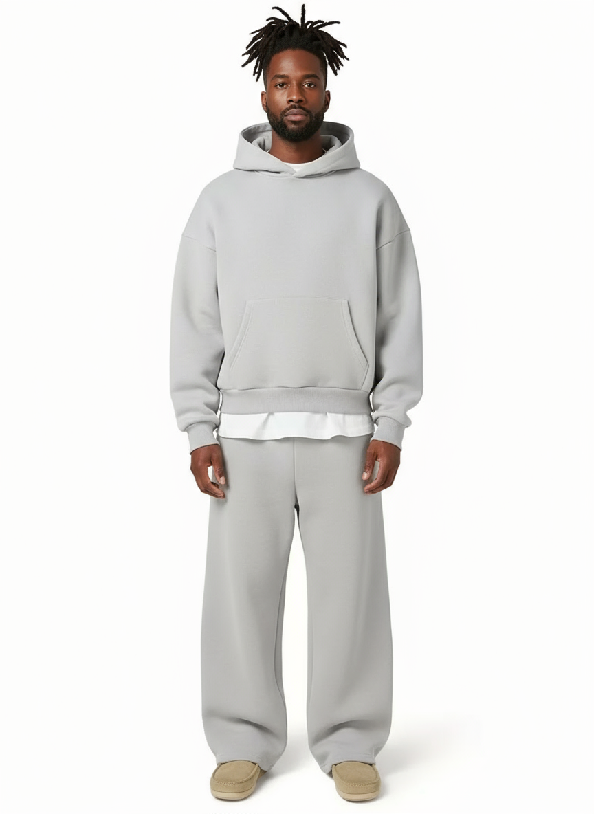 Men's Sports Suit Set Two-Piece Hoodie & Trousers Tracksuit Straight Fit Casual Sport Loungewear Everyday Slade