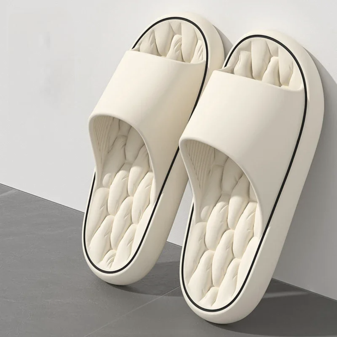Men's Slide Sandals Pillow Cushioned Footbed Slip-On Open-Toe Casual Beach Pool Everyday Holiday Comfort