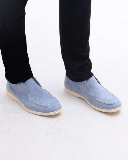 Men's Suede High-Cut Loafers Slip-On Round Toe Ankle Smart-Casual Casual Everyday Office Leather Look Marlon