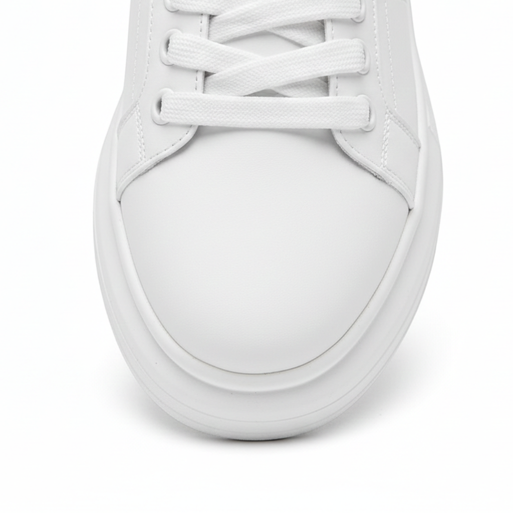 Men's Platform Sneakers Low-Top Lace-Up Trainers Chunky Sole Casual Everyday Walking Streetwear Versatile Rex