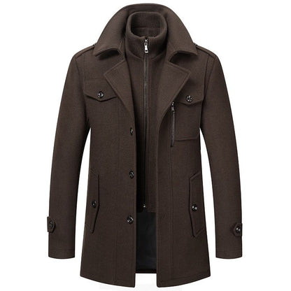 Men's Two-Piece Coat Tailored Fit Notched Collar Double-Breasted Formal