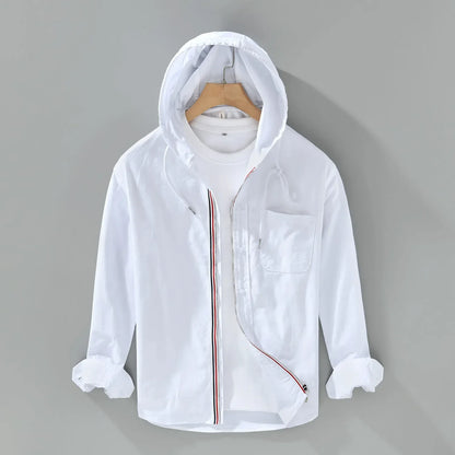 Men's Long-Sleeve Shirt Button-Up Collared Casual Smart-Casual Office Everyday Relaxed Fit Versatile Roland